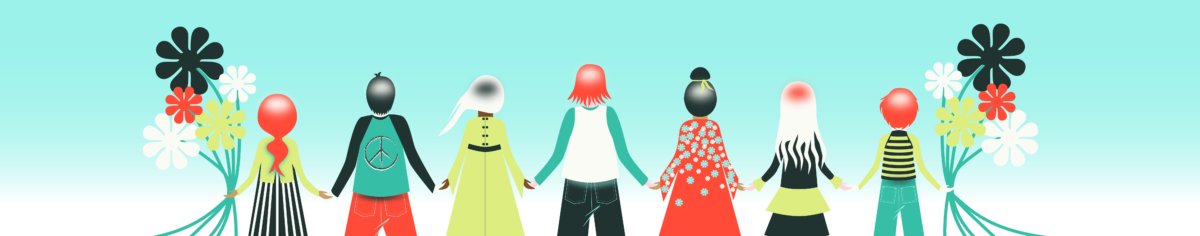 Plusieurs personnes se tiennent par la main Îlot la monnaie locale de Montréal